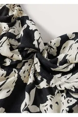 پیراهن گشاد با طرح گل - یاری شاپ