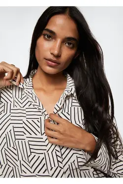 پیراهن گشاد دکمه دار - یاری شاپ