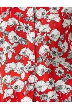 پیراهن گلدار آستین کوتاه - یاری شاپ