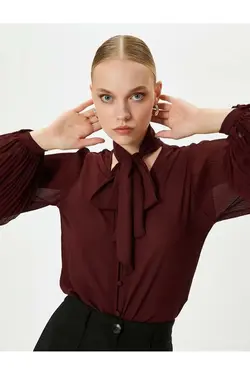 پیراهن لباس زنانه 4wak60225uw Claret Red - یاری شاپ