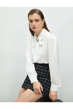 پیراهن لباس زنانه به رنگ سفید - یاری شاپ