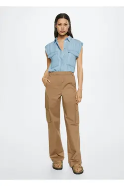 پیراهن لیوسل آبی زنانه - یاری شاپ