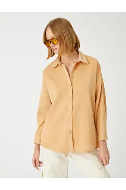 پیراهن مخمل دکمه دار - یاری شاپ