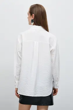 پیراهن مدال جیبی سنگی زنانه 4WAK60003EW - یاری شاپ