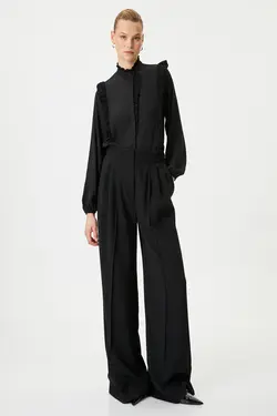 پیراهن مشکی زنانه 4WAK60505UW - یاری شاپ