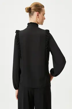 پیراهن مشکی زنانه 4WAK60505UW - یاری شاپ