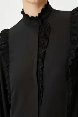 پیراهن مشکی زنانه 4WAK60505UW - یاری شاپ