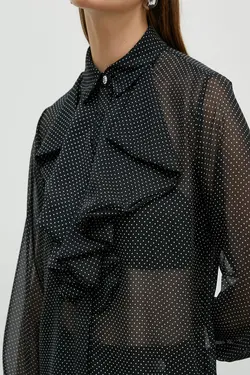 پیراهن مشکی زنانه طرح دار - یاری شاپ