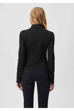 پیراهن مشکی زیپ دار 1210410-900 - یاری شاپ