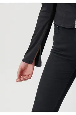 پیراهن مشکی زیپ دار 1210410-900 - یاری شاپ