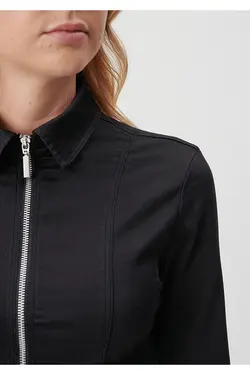 پیراهن مشکی زیپ دار 1210410-900 - یاری شاپ