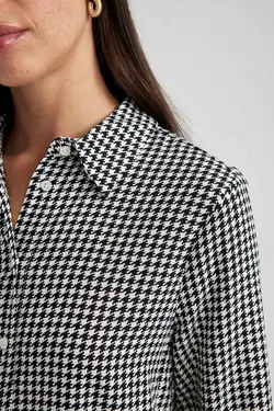 پیراهن معمولی پیراهن آستین بلند یقه - یاری شاپ