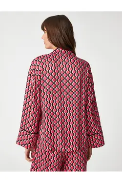 پیراهن مناسب آستین بلند دکمه دار - یاری شاپ