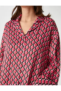 پیراهن مناسب آستین بلند دکمه دار - یاری شاپ