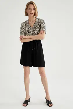 پیراهن مناسب آستین کوتاه با طرح قومی - یاری شاپ