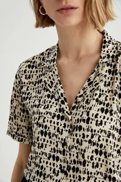 پیراهن مناسب آستین کوتاه با طرح قومی - یاری شاپ