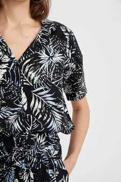 پیراهن مناسب آستین کوتاه طرح راه راه - یاری شاپ