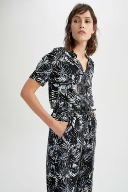 پیراهن مناسب آستین کوتاه طرح راه راه - یاری شاپ