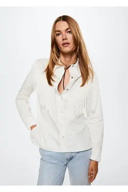 پیراهن منگوله ای با جزئیات - یاری شاپ