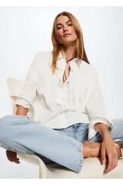 پیراهن منگوله ای با جزئیات - یاری شاپ