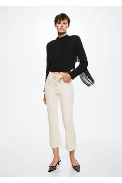 پیراهن منگوله ای با جزئیات - یاری شاپ