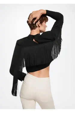 پیراهن منگوله ای با جزئیات - یاری شاپ