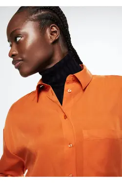 پیراهن نارنجی زنانه - یاری شاپ