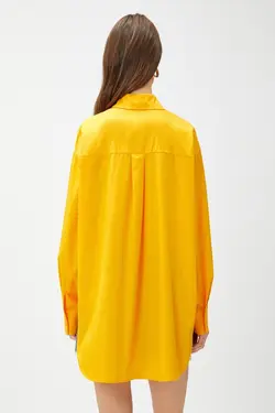 پیراهن نارنجی زنانه 3SAK60011PW - یاری شاپ