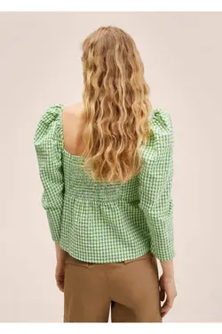 پیراهن نخی Gingham - یاری شاپ