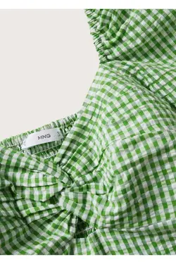 پیراهن نخی Gingham - یاری شاپ