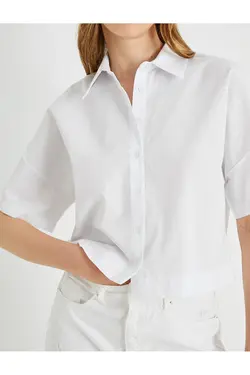 پیراهن نخی آستین کوتاه - یاری شاپ