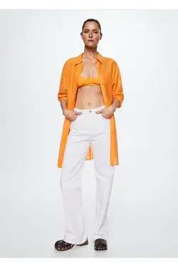 پیراهن نخی پهن - یاری شاپ