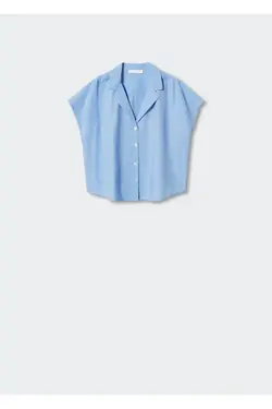 پیراهن نخی کوتاه - یاری شاپ