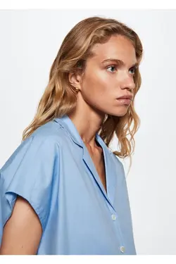 پیراهن نخی کوتاه - یاری شاپ