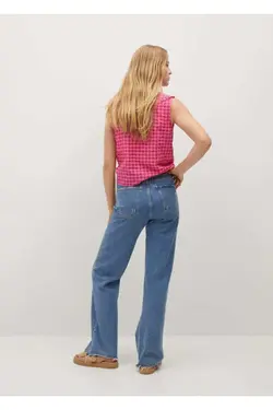 پیراهن نخی یقه بچه فوشیا زنانه - یاری شاپ