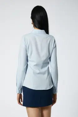 پیراهن نیلی روشن زنانه - یاری شاپ