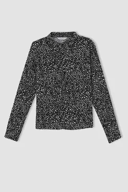 پیراهن ویسکوز طرح دار منظم - یاری شاپ