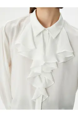 پیراهن یقه آستین بلند دکمه دار - یاری شاپ