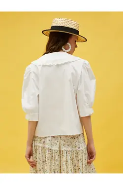 پیراهن یقه دوزی شده نوزاد - یاری شاپ