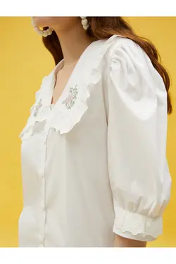 پیراهن یقه دوزی شده نوزاد - یاری شاپ