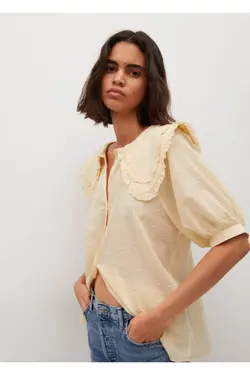 پیراهن یقه زرد زنانه نوزاد - یاری شاپ