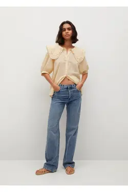 پیراهن یقه زرد زنانه نوزاد - یاری شاپ