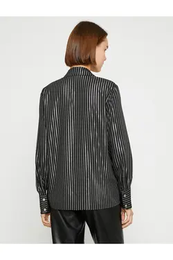 پیراهن یقه شال ژاکارد - یاری شاپ