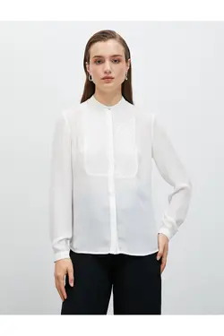 پیراهن یقه شیک، دو پارچه متفاوت - یاری شاپ