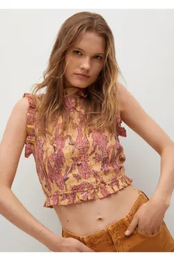 تاپ پنبه ای جمع شده - یاری شاپ