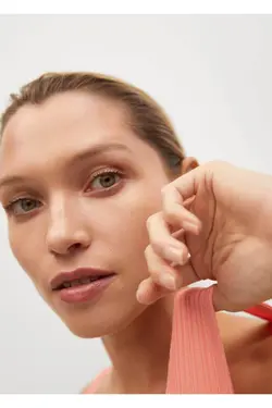 تاپ زنانه تسمه ای قرمز مرجانی - یاری شاپ