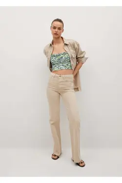 تاپ طرح دار سفید زنانه - یاری شاپ