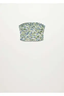 تاپ طرح دار سفید زنانه - یاری شاپ