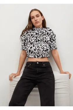 تاپ کراپ مشکی زنانه - یاری شاپ