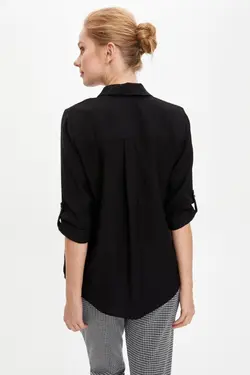 تونیک پیراهن اپولت جیبی - یاری شاپ